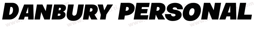 Danbury PERSONAL USE Regular字体转换